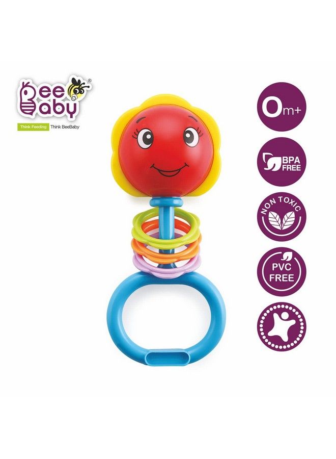 Beebaby Noggin Stick Rattle For Newborn. Colourful Musical Toys For Infant Babies. Bpa Free ; Non Toxic. 0 To 6 Months. (Blue) - Image 5