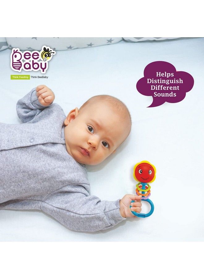 Beebaby Noggin Stick Rattle For Newborn. Colourful Musical Toys For Infant Babies. Bpa Free ; Non Toxic. 0 To 6 Months. (Blue) - Image 4