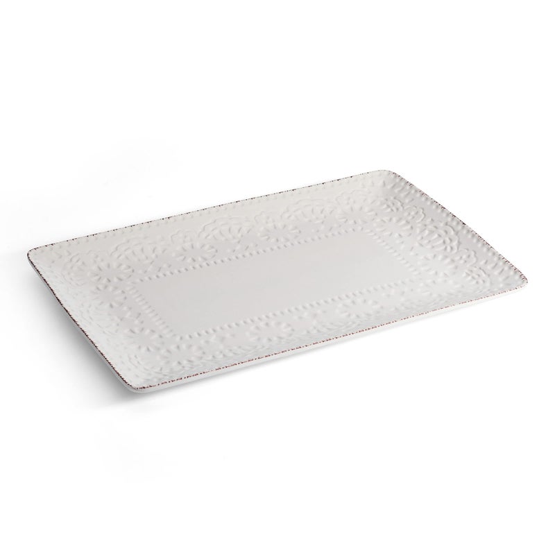 Pfaltzgraff Chateau Serve Platter, 14.25 Inch, Blue and White,Cream - Image 2