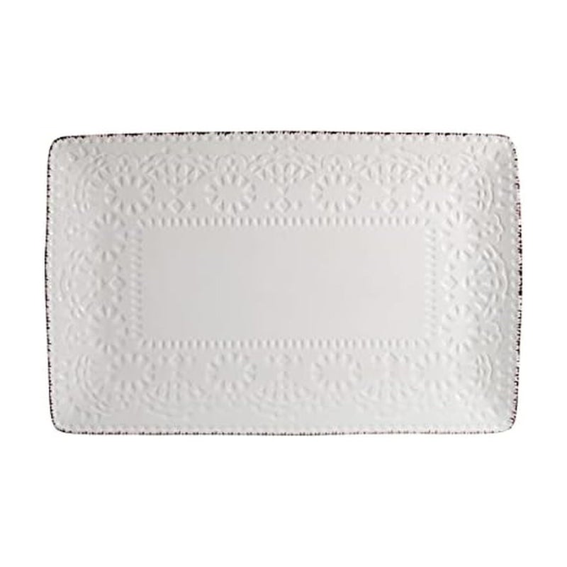 Pfaltzgraff Chateau Serve Platter, 14.25 Inch, Blue and White,Cream - Image 1