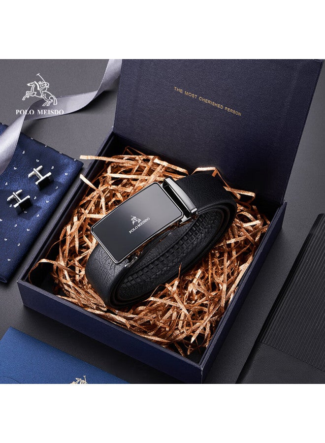 Polomeisdo Men's Leather Automatic Buckle Belt Jd Self-operated Birthday New Year Gift For Boyfriend Husband Father - Image 3