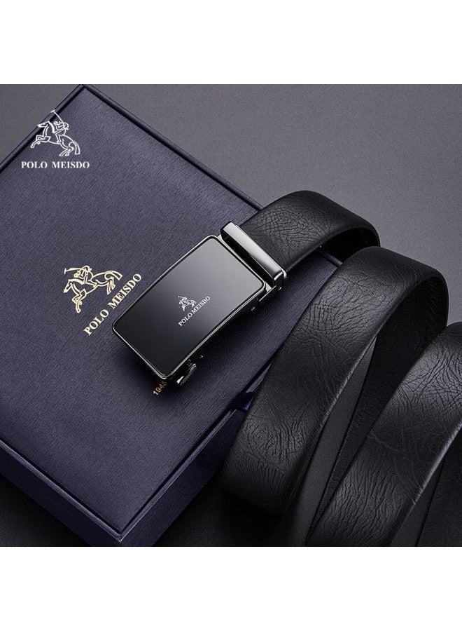 Polomeisdo Men's Leather Automatic Buckle Belt Jd Self-operated Birthday New Year Gift For Boyfriend Husband Father - Image 2