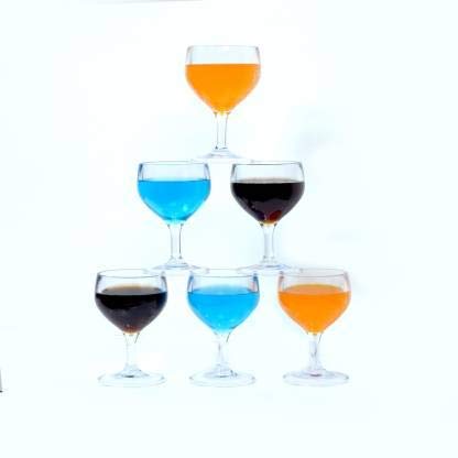 Coolkart Polycarbonate Wine Glasses Set of 6 Shatterproof Homes Outdoor bar Glasses Dishwasher Safe Ideal for Cocktails Scotch 150 ml - Image 1