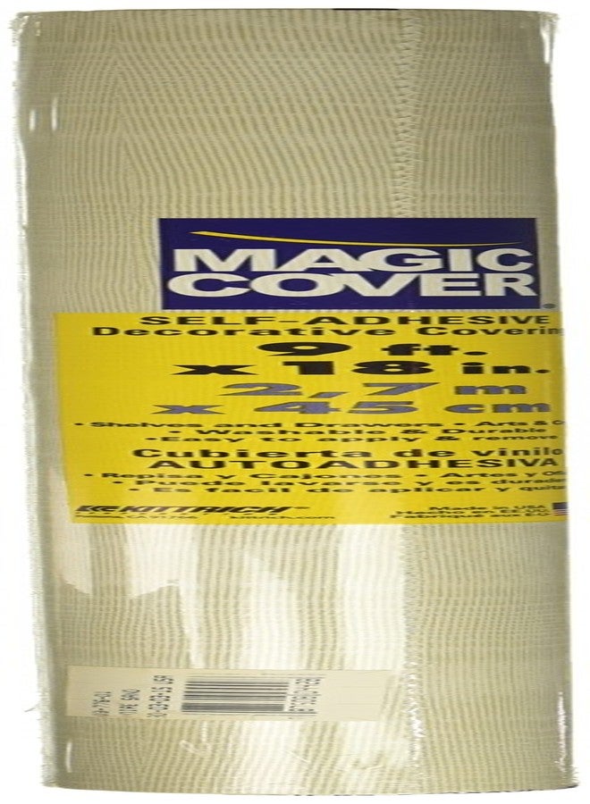 ماجيك كفر بطانة رفوف وأدراج لاصقة من الفينيل عالي الجودة من ماجيك كوفر، مقاس 18 بوصة × 9 بوصات، لون رملي موير - Image 1