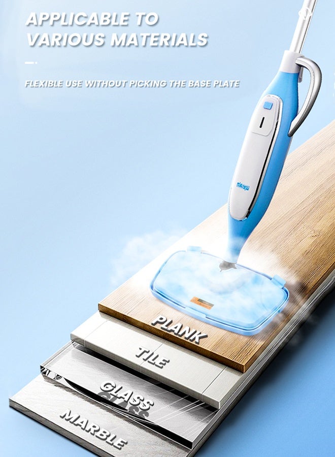 DSP 8-in-1 Steam Mop for Floor Cleaner with Detachable Handheld & Swivel Steering,All-in-One Mopping and Sanitizing Floor Cleaner,20 Sec Heat-Up,Removable Water Tank,Chemical-Free Cleaning,Safe for All Sealed Floors,1250W KD2036 - Image 3