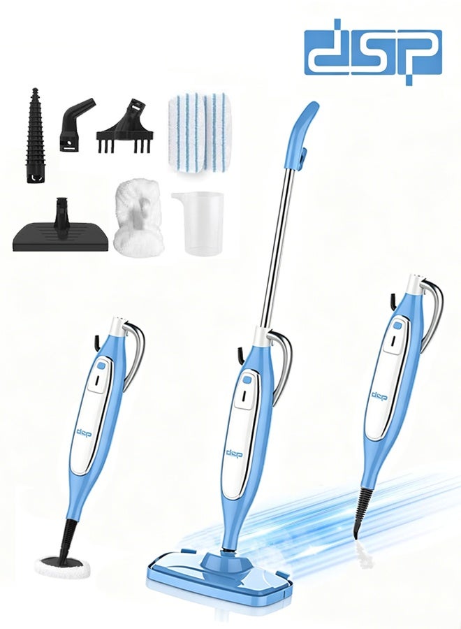 DSP 8-in-1 Steam Mop for Floor Cleaner with Detachable Handheld & Swivel Steering,All-in-One Mopping and Sanitizing Floor Cleaner,20 Sec Heat-Up,Removable Water Tank,Chemical-Free Cleaning,Safe for All Sealed Floors,1250W KD2036 - Image 1