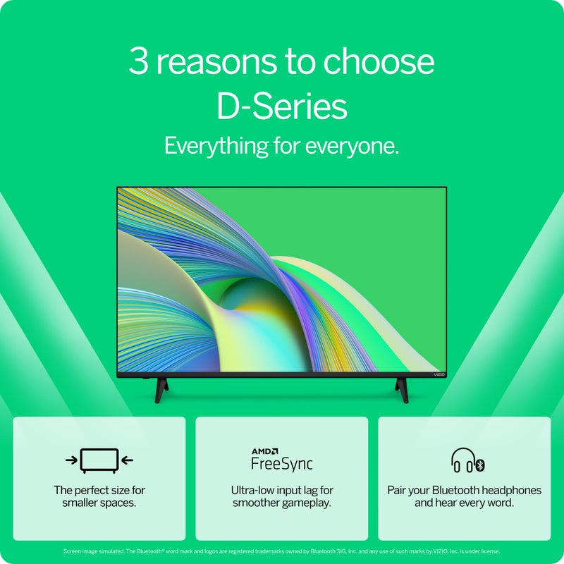 VIZIO 32-inch D-Series Full HD 1080p Smart TV with Apple AirPlay and Chromecast Built-in, Alexa Compatibility, D32fM-K01, 2023 Model - Image 3