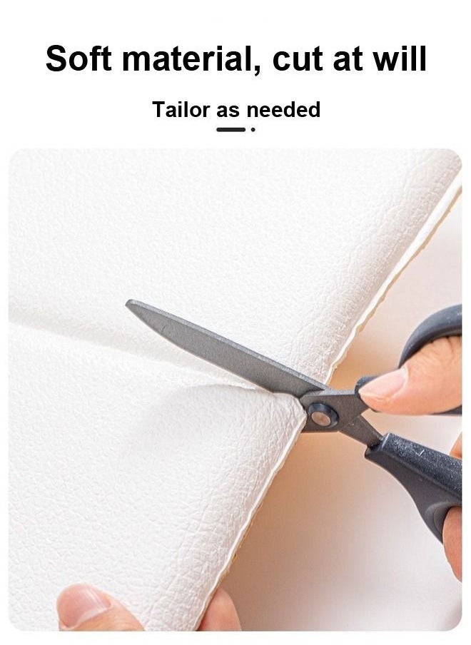 JSAITOYS - 6-Piece Diy Foam Wallpapers Wall Coating Paper 3d Embossed Waterproof Home Tiles Stickers Wall Cladding Panel - Image 1