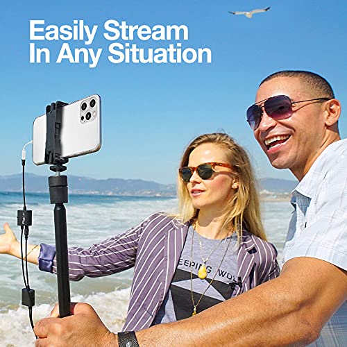 IK Multimedia iRig Mic Lav Lapel Microphone, omnidirectional Condenser lavalier Microphone with 1/8" TRRS Jack, Headphone Out and Daisy-Chaining for iPhone, iPad, Android, Mac, PC - Image 3