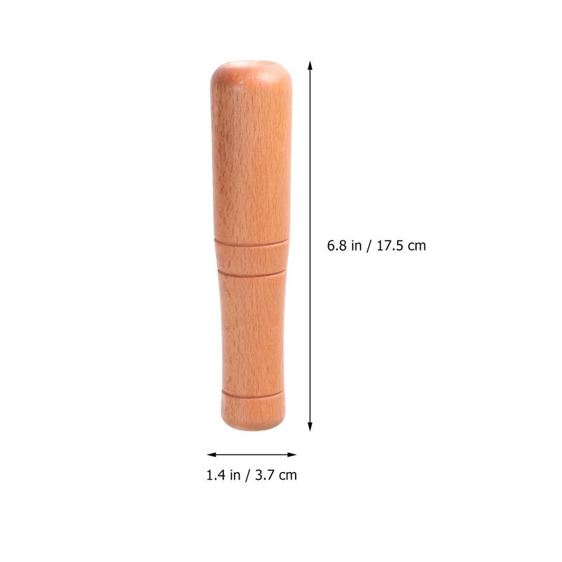 DOITOOL Wooden Pestle Professional Artisan Hardwood Pestle Food Grinding Stick Tool for Bartender and Home Use (Random Color) - Image 3