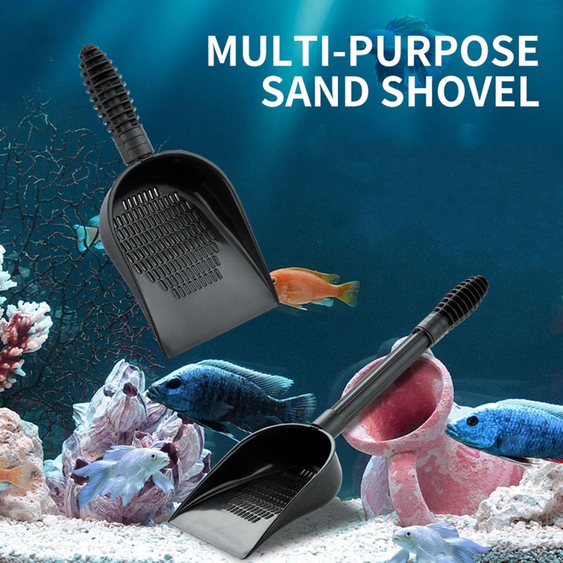 Long Handle PVC Sand Shovel for Aquarium Reptile Bedding Substrate Cleaning Fish Tank - Image 5