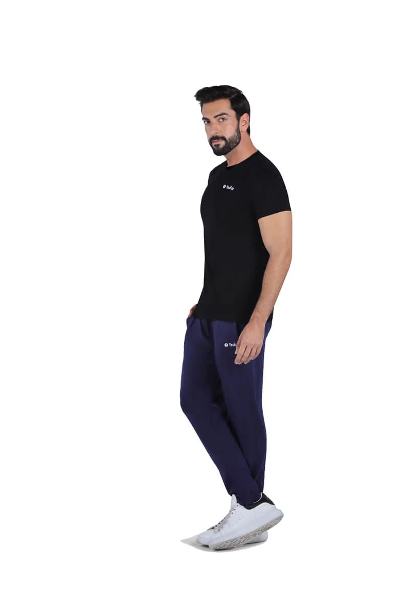 Yeseco  Black Athleisure T-Shirt – Ultra-Soft Bamboo Viscose Tee for Men | Best Price UAE