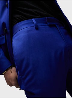 TOPMAN Topman Premium Slim Wool Suit Trouser In Blue  - Image 4