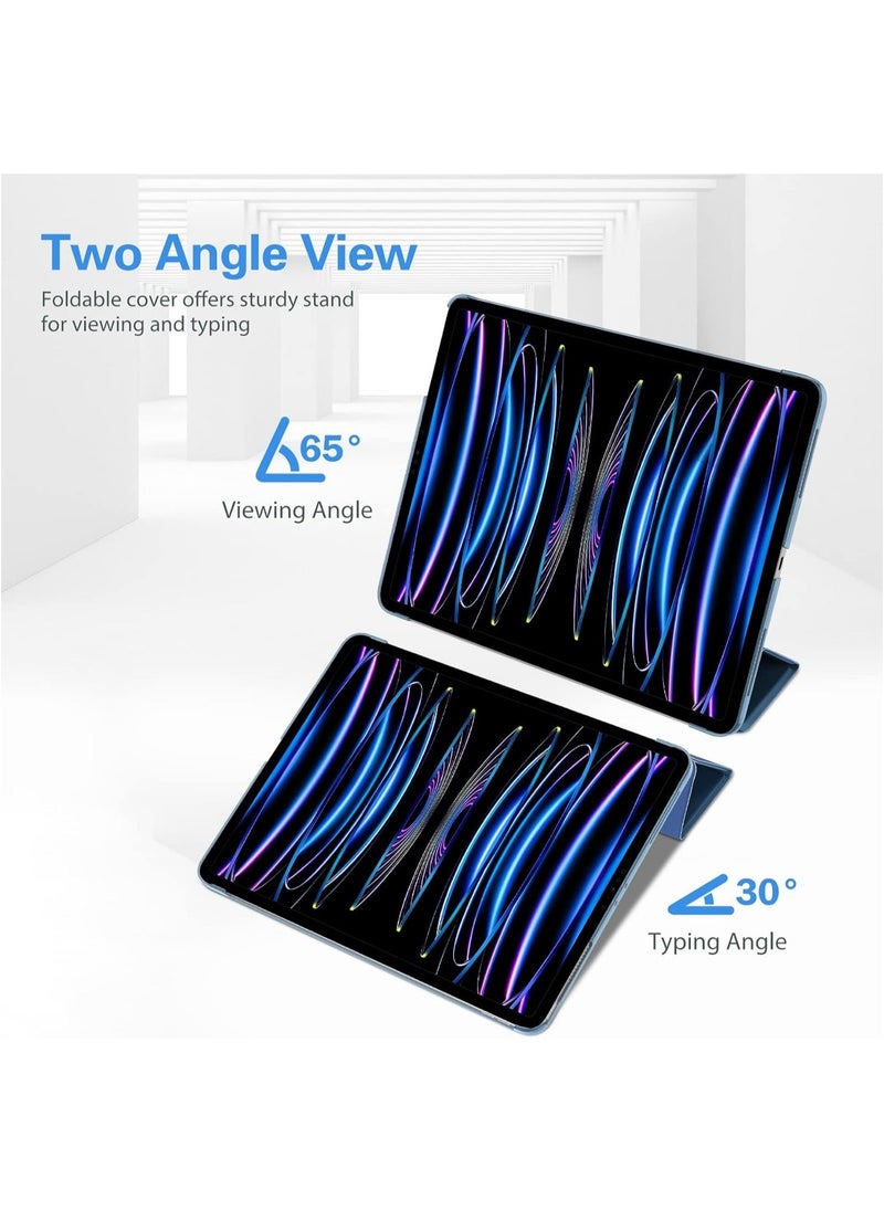 Protect PROTECT iPad Pro 11-inch (2024) Magnetic Cover | Trifold Stand | Auto Sleep/Wake | Silicone | Blue | Model: MIPADP11SBLU  - Image 5