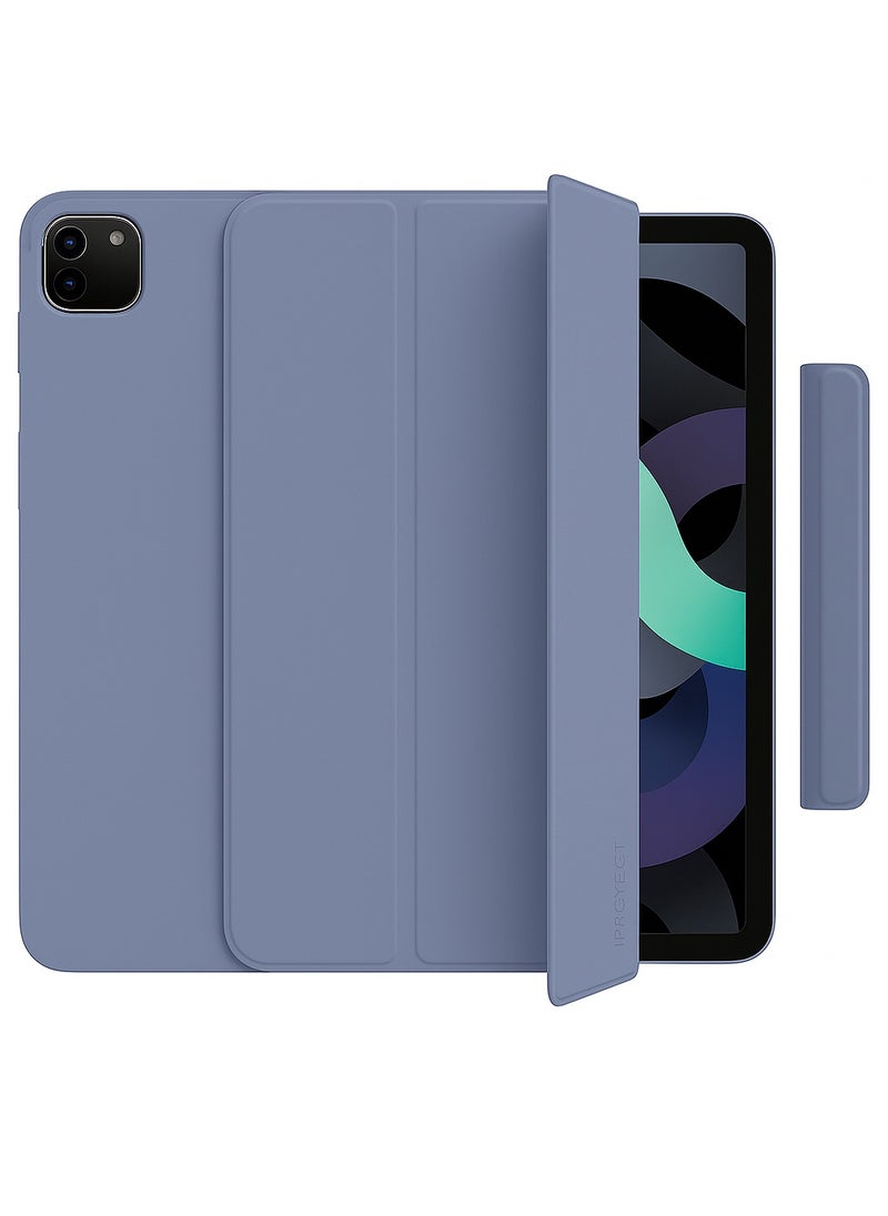 Protect PROTECT iPad Pro 11-inch (2024) Magnetic Cover | Trifold Stand | Auto Sleep/Wake | Silicone | Blue | Model: MIPADP11SBLU  - Image 1
