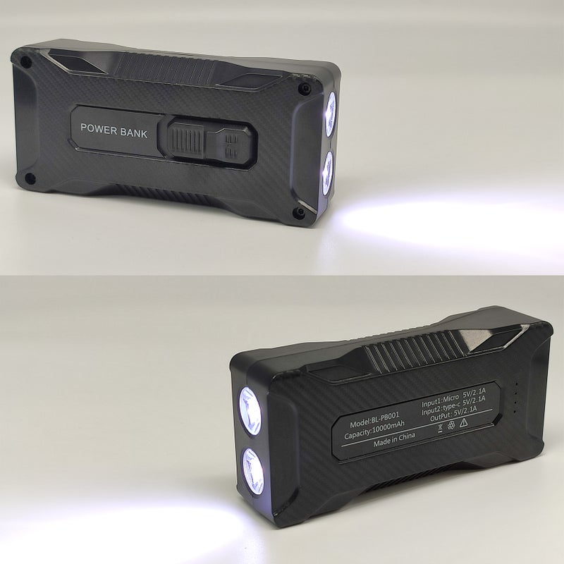 Portable Charger Lightweight 10000mAh Power-Bank Fast Charging Power Bank Bright Flashlight Power Bank for Cellphones Tablet BT Headphones - Image 5