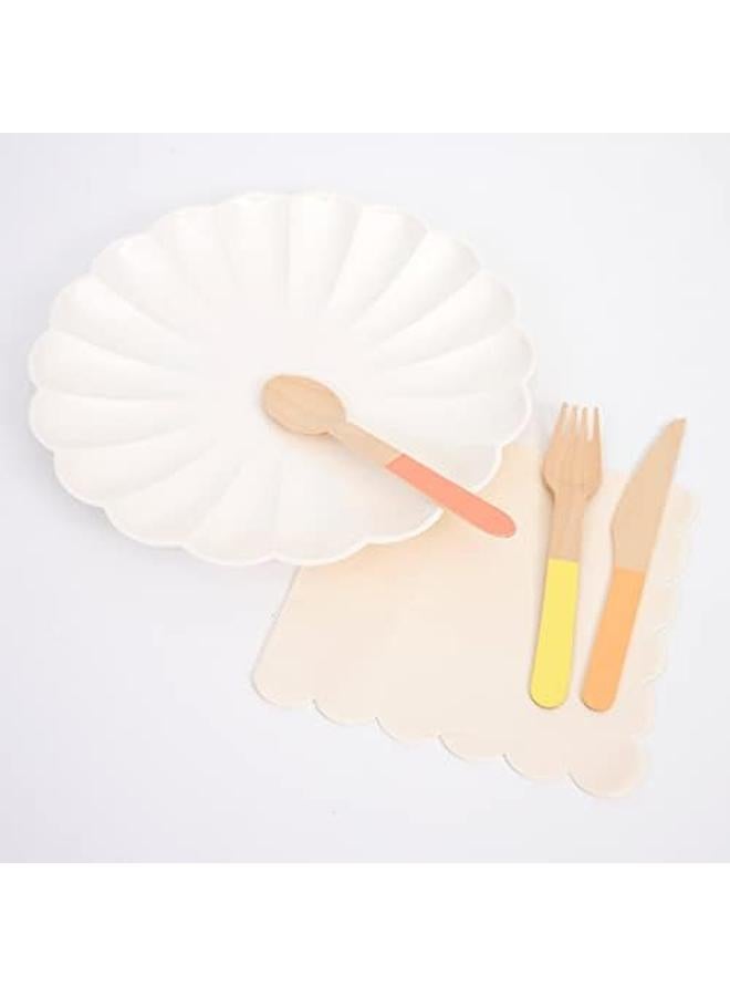 Meri Meri Neon Wooden 24 Pieces Cutlery Set - Image 2