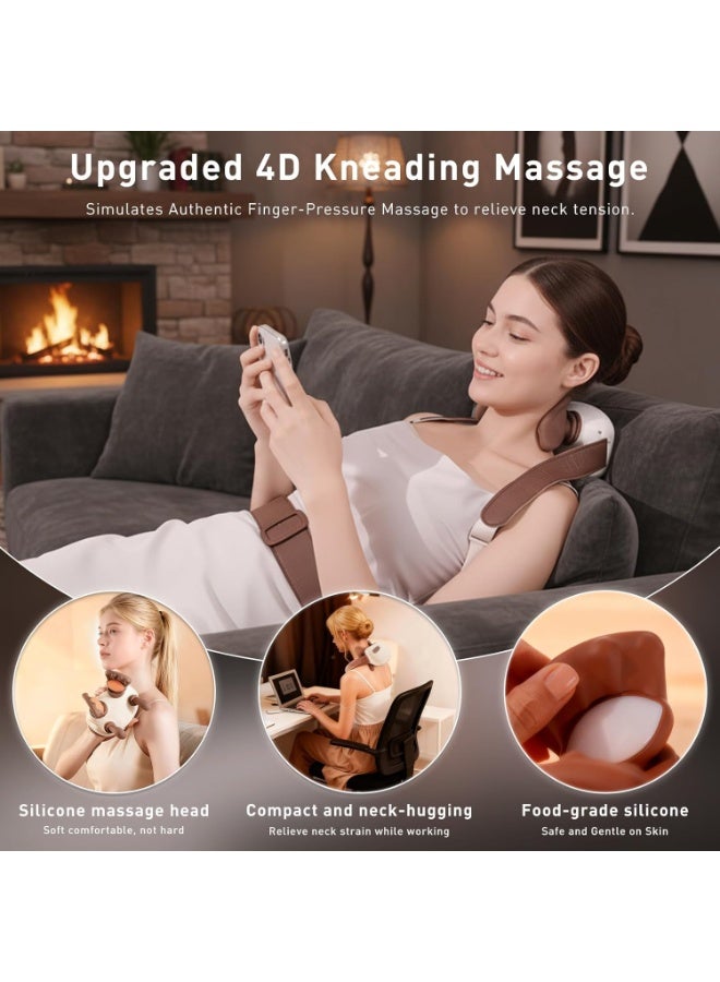 general 4D Wireless Neck Shoulder Massager, Bionic Hands Deep Tissue Massage, Portable Electric Kneading Shiatsu Back Massager, 3 Relax Massage Modes, for Body Daily Relief, Gifts for Men Women - Image 2