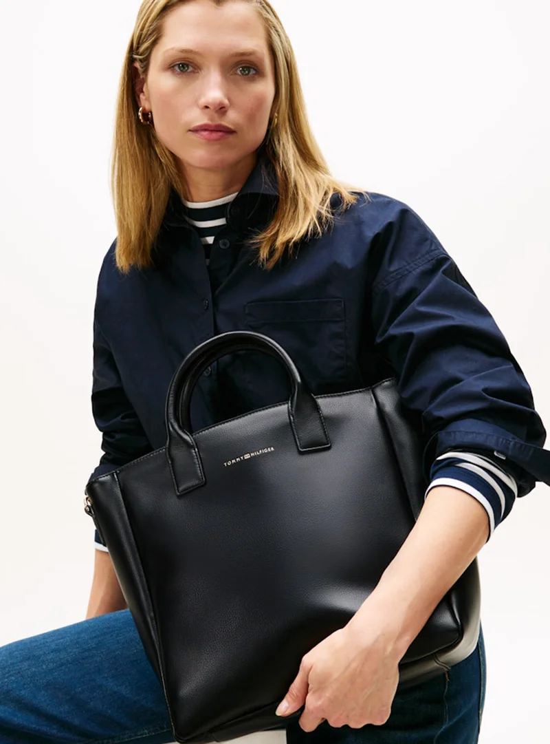 TOMMY HILFIGER Casual Logo Webbing Crossbody Tote Bag