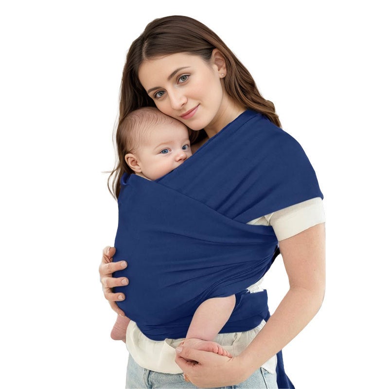 Baby Scarf Front-hugging Wrapping Backpack Multi-functional Backpack Trade Cross-border Supply Maternal and Infant Travel Supplies(Dark blue) - Image 1
