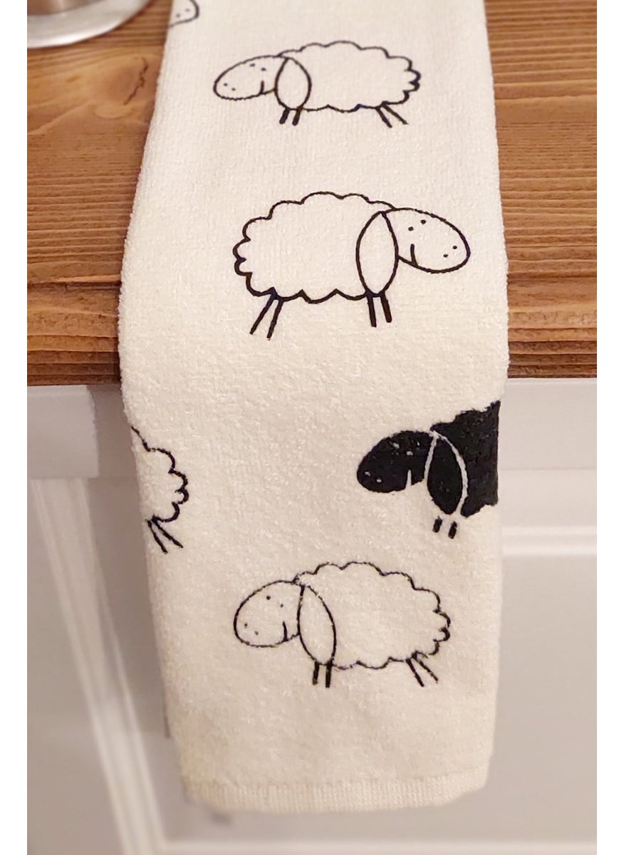 Cnr Garden 5-Piece Cotton Printed Towel Set 30X50 cm 100% Cotton Hand Face Kitchen Towel Soft Patterned Water Absorbent Set  - Image 4