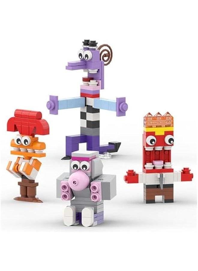 Sideout Building Block Toys, 9 in 1 Cute Action Figures Animation Comedy Adventure Movie Creative Models Desktop Decoration, Suitable for Adults Boys Girls Fans Kids Aged 6+ (432 PCS)  - Image 3
