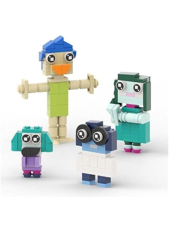 Sideout Building Block Toys, 9 in 1 Cute Action Figures Animation Comedy Adventure Movie Creative Models Desktop Decoration, Suitable for Adults Boys Girls Fans Kids Aged 6+ (432 PCS)  - Image 2