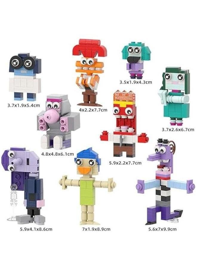 Sideout Building Block Toys, 9 in 1 Cute Action Figures Animation Comedy Adventure Movie Creative Models Desktop Decoration, Suitable for Adults Boys Girls Fans Kids Aged 6+ (432 PCS)  - Image 4