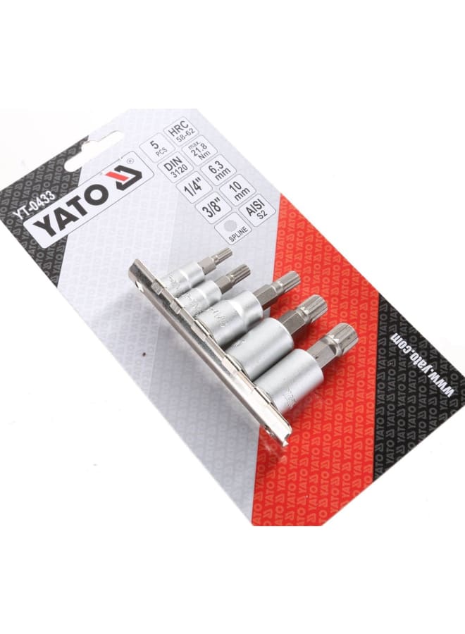 Yato YATO YT-04360 Allen Ki Short Sliced Kit 1/4 3/8 inch 5 pieces  - Image 3
