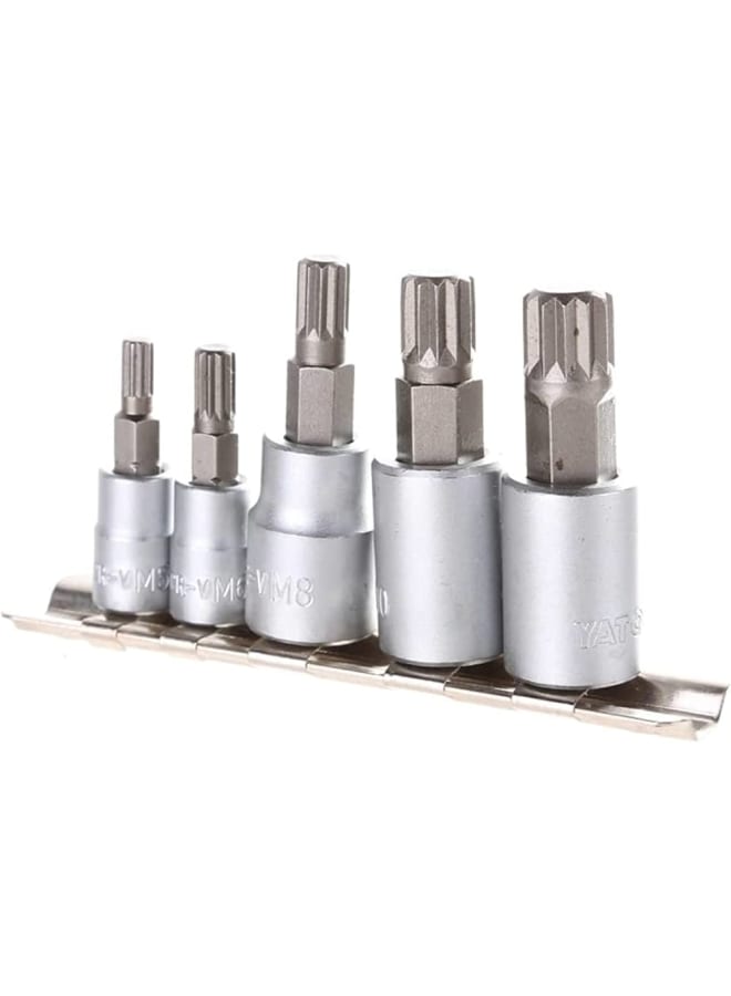 Yato YATO YT-04360 Allen Ki Short Sliced Kit 1/4 3/8 inch 5 pieces  - Image 2