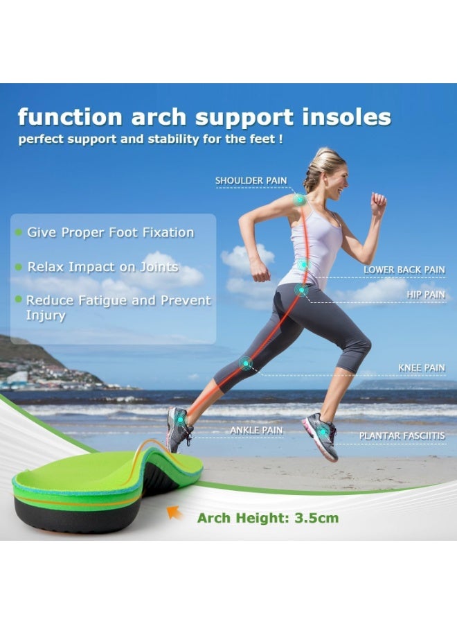 Arch Support Insoles for Men and Women, Orthotic Inserts for Plantar Fasciitis, Heavy Duty Flat Foot Relief, Shock Absorption Athletic Shoe Insoles for Standing All Day - Cut to Fit (Size 35-48) - Image 5