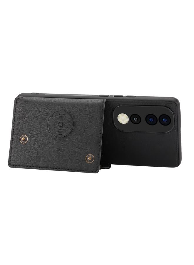 S-TOP Case For Honor 90 Double Buckle Card Slots Magnetic Phone Case - Image 3