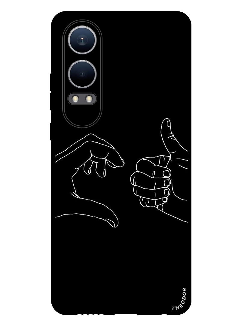 Theodor Protective Case Anti Scratch Shock Proof Bumper Cover For OnePlus Nord CE4 Lite Love thumbs up - Image 1