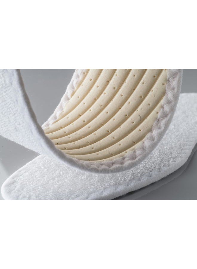 Pedag Summer | Terry Cotton Sockless Insoles | Barefoot Inserts | Handmade in Germany | Absorbs Sweat & Controls Odor | Wear Without Socks | Washable | US Women 10/ Men 7/ EU 40 | White | 3 Pair - Image 4