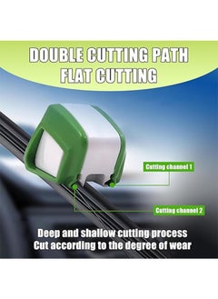 Apustim Car Windshield Wiper Repairer， Waterproof ABS Vehicle Windshield Wiper Repair Tool Replacement， Universal Wiper Maintenance Repairer Accessories For Truck SUV Car（Green）  - Image 4