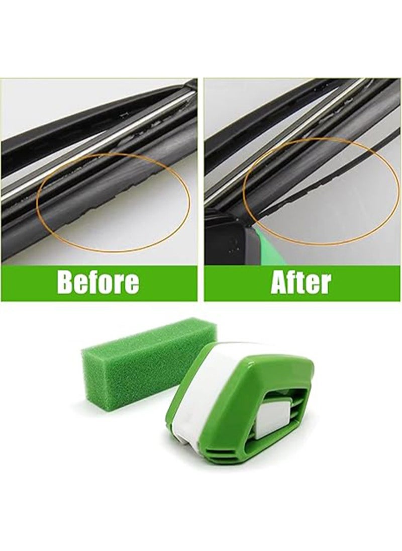 Apustim Car Windshield Wiper Repairer， Waterproof ABS Vehicle Windshield Wiper Repair Tool Replacement， Universal Wiper Maintenance Repairer Accessories For Truck SUV Car（Green）  - Image 5