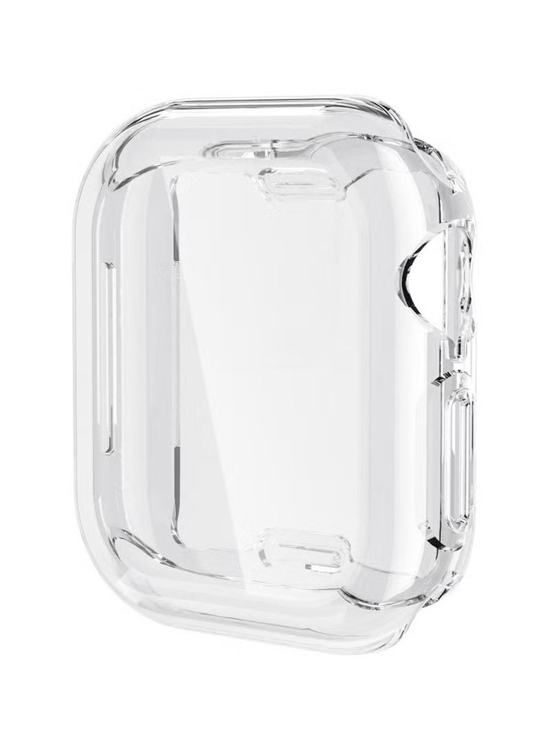 3PCS TPU Full Cover HD Screen Protector Case for Apple Watch Series 10 46mm Clear/Black/Blue  - Image 2