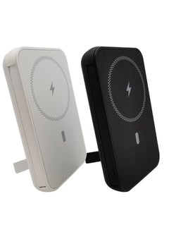 POWER Magnetic Battery, 5000mAh Foldable Magnetic Wireless Portable Charger,  Adopting IR-CHARGE technology, suitable for all mobile phones and iPads  - Image 1