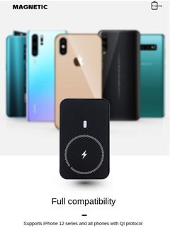 POWER Magnetic Battery, 5000mAh Foldable Magnetic Wireless Portable Charger,  Adopting IR-CHARGE technology, suitable for all mobile phones and iPads  - Image 2