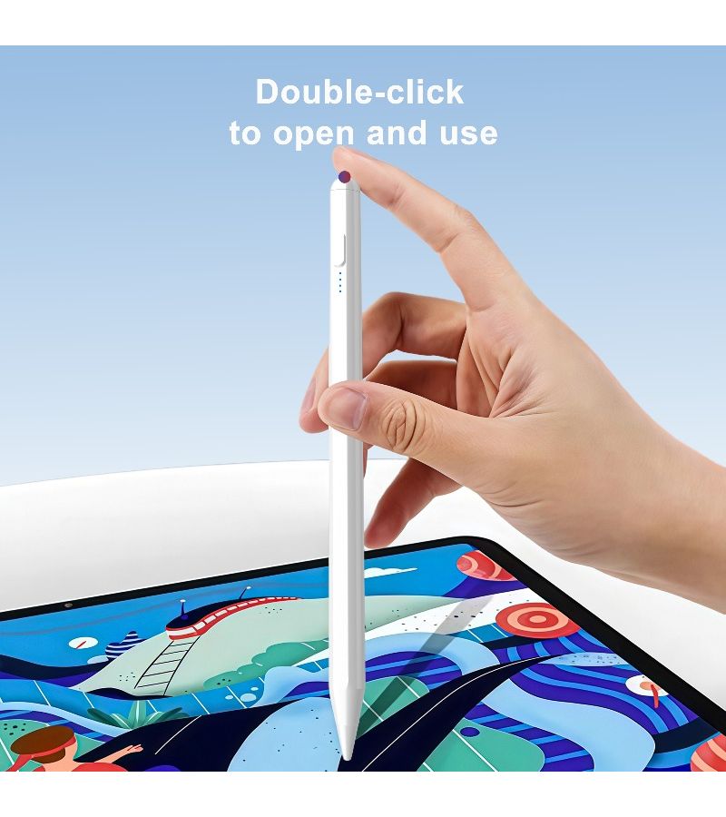 White Active Stylus Pen Type C Charging High Precision Digital Drawing Compatible Ipad Android - Image 4