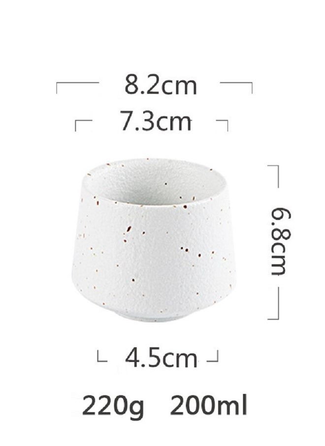 HOOPZOZA Ceramic Coffee Cup Mugs Espresso Cup 190mL  for Turkish Tea Cappuccino Latte  - Image 2