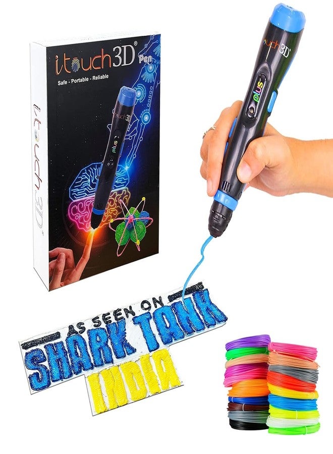 WOL 3D WOL3D I Touch Plus 3D Pen with 20 in 1 (5 M) PLA Filaments for 3D Printing with Speed Control, Advanced Temperature Regulation, OLED Display & Ergonomic Design – Compatible. - Image 1