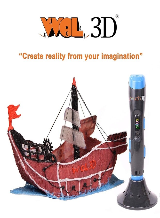 WOL 3D WOL3D I Touch Plus 3D Pen with 20 in 1 (5 M) PLA Filaments for 3D Printing with Speed Control, Advanced Temperature Regulation, OLED Display & Ergonomic Design – Compatible. - Image 4