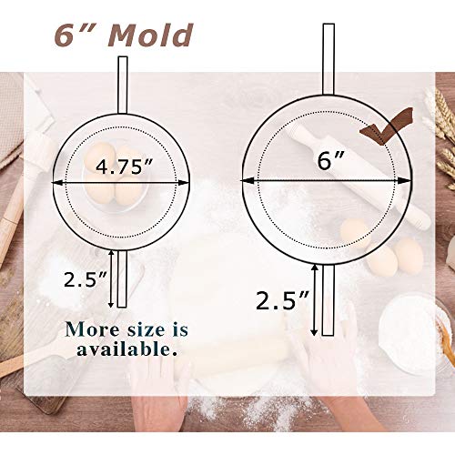 COTEY 6 Inch Empanda Press, Large Stainless Steel Dumpling Maker, 2-in-1 Dough Cutter/Dumpling Mold for Empanada, Dumpling, Ravioli, Pierogi & Hand Pie - Image 3