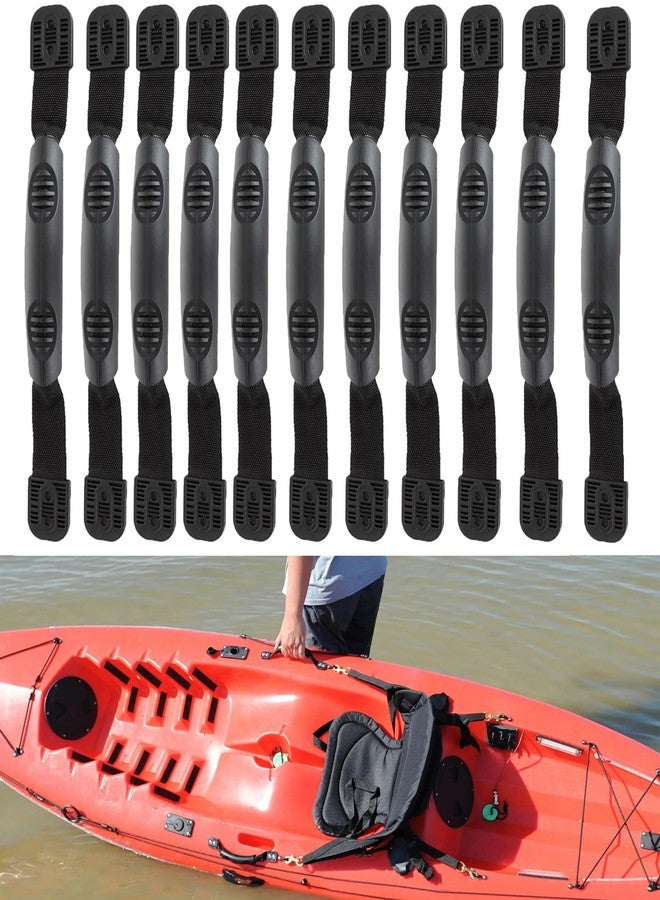 APACALI 12PCS Kayak Handles Replacement Kayak Carry Handles with Hardware Black Canoe Boat Side Mount Carry Handles with Screws, Canoe Accessories for Ocean Lifetime PelicanBoat Suitcase Luggage - Image 1