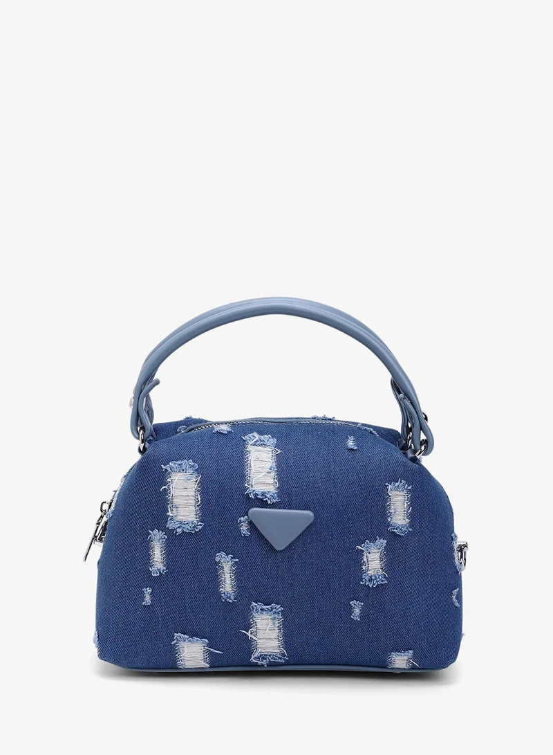 Haute Sauce  Distressed Top Handle Handbag for Women | Best Price UAE