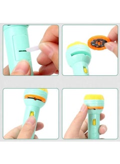 MANAKI ENTERPRISE MANAKI ENTERPRISE Mini Slide Projector Flashlight Torch Kids Projection Light Toy Slide Flashlight Lamp Education Learning Night Light Before Going to Bed Projector Torch Random Slides  - Image 4