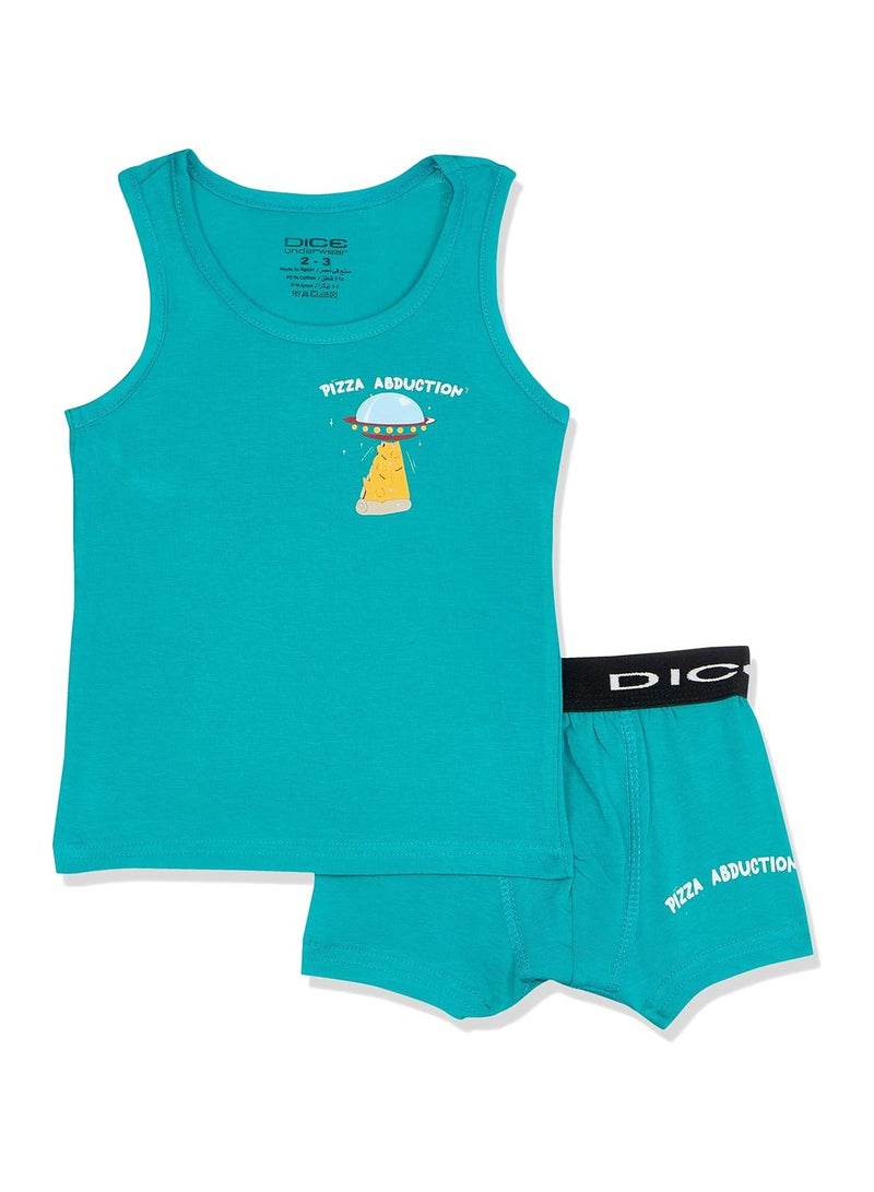 Dice Pack Of 3 Underwear Set Sleeveless Top & Boxer For Boys - Image 5
