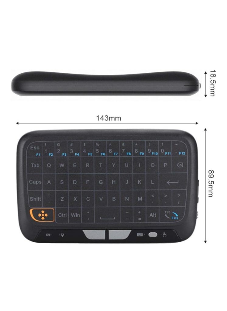 Generic - 2.4Ghz Mini Bluetooth Keyboard with Touchpad, Portable Keyboard Wireless, for Linux, Mac OS and Android systems, PC, laptop, tablet, tablet, Google Android smart TV box, for PS3, HTPC/IPTV, etc - Image 1