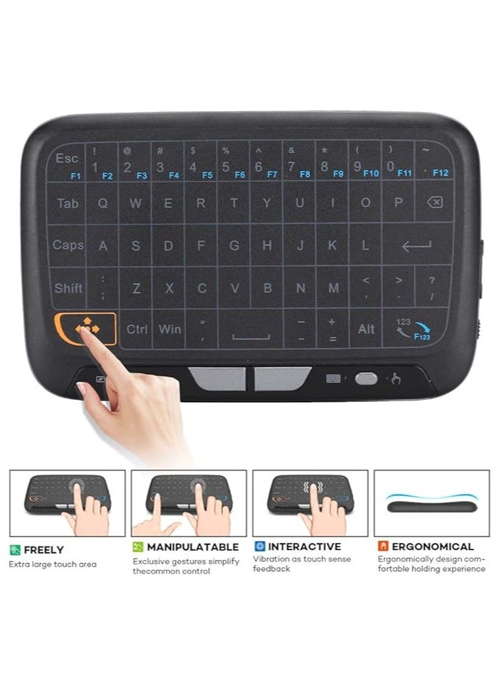 Generic - 2.4Ghz Mini Bluetooth Keyboard with Touchpad, Portable Keyboard Wireless, for Linux, Mac OS and Android systems, PC, laptop, tablet, tablet, Google Android smart TV box, for PS3, HTPC/IPTV, etc - Image 1